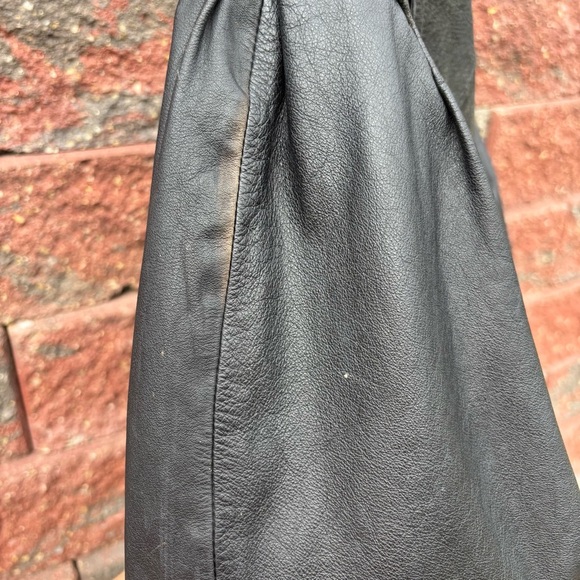 Vintage Leather Jacket Womens Large Maggie Lawrence Sport Edgy Moto Suede Button - Picture 12 of 12